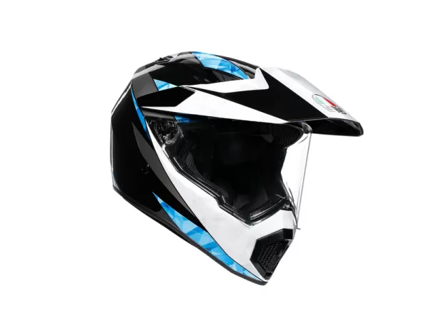 AGV Шлем AX9, Размер: MS, Цвет: MULTI - NORTH BLACK/WHITE/CYAN