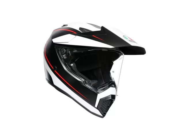 AGV Шлем AX9, Размер: MS, Цвет: MULTI - PACIFIC ROAD MATT BLACK/WHITE/RED