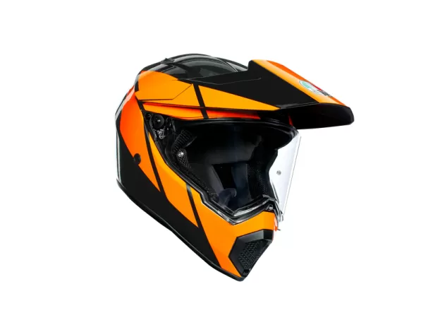 AGV Шлем AX9, Размер: L, Цвет: MULTI - TRAIL GUNMETAL/ORANGE