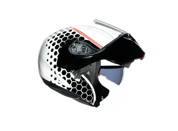 AGV Шлем COMPACT ST, Размер: XL, Цвет: MULTI - DETROIT WHITE/BLACK