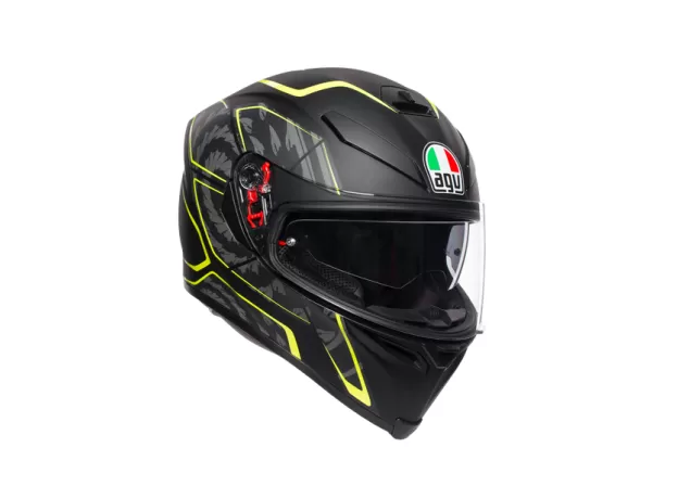AGV Шлем K5 S, Размер: XXL, Цвет: MULTI - TORNADO MATT BLACK/YELLOW FLUO от магазина rszone AGV Шлем K5 S, Размер: XXL, Цвет: MULTI - TORNADO MATT BLACK/YELLOW FLUO