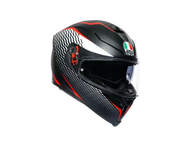 AGV Шлем K5 S, Размер: XL, Цвет: MULTI - THUNDER MATT BLACK/WHITE/RED от магазина rszone AGV Шлем K5 S, Размер: XL, Цвет: MULTI - THUNDER MATT BLACK/WHITE/RED