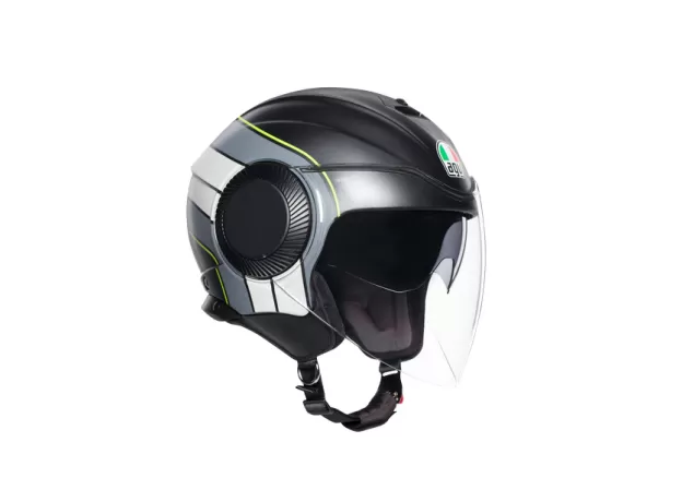 AGV Шлем ORBYT, Размер: S, Цвет: MULTI - BRERA MATT BLACK/GREY/YELLOW FLUO