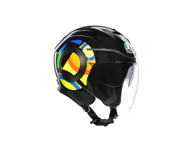 AGV Шлем ORBYT, Размер: L, Цвет: TOP - SUN&MOON 46 BLACK