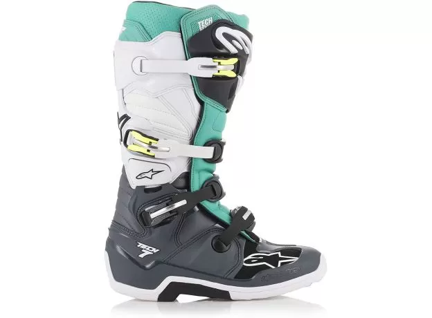 ALPINESTARS Мотоботы TECH 7, Размер: 13, Цвет: Dark Grey/Teal