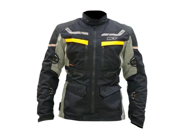 MCP Мотокуртка Hurricane, Размер: 3XL, Цвет: черно-серо-оранжевый