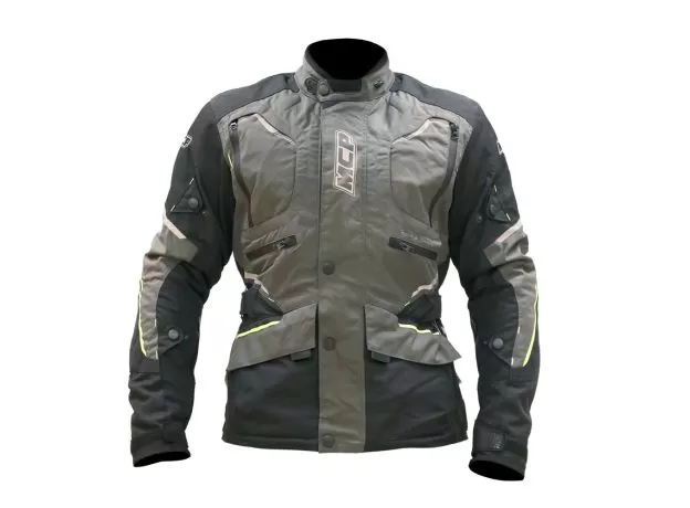 MCP Мотокуртка Suspension, Размер: M, Цвет: черно-серо-желтый