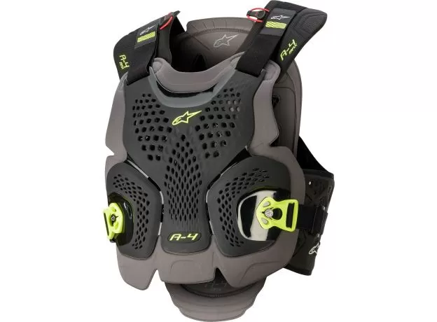 ALPINESTARS Панцирь A-4 MAX, Размер: M/L, Цвет: Black/Anthracite/Yellow Fluorescent от магазина rszone ALPINESTARS Панцирь A-4 MAX, Размер: M/L, Цвет: Black/Anthracite/Yellow Fluorescent