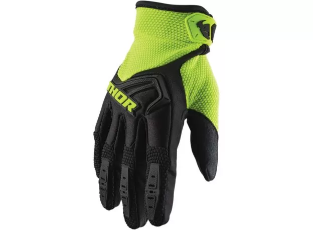 THOR Мотоперчатки SPECTRUM, Размер: M, Цвет: BLACK/ FLO ACID от магазина rszone THOR Мотоперчатки SPECTRUM, Размер: M, Цвет: BLACK/ FLO ACID