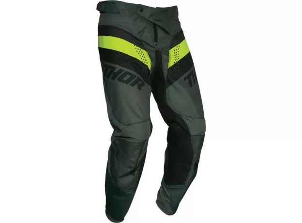 THOR Кроссовые штаны PULSE, Размер: 36, Цвет: Army green/Acid