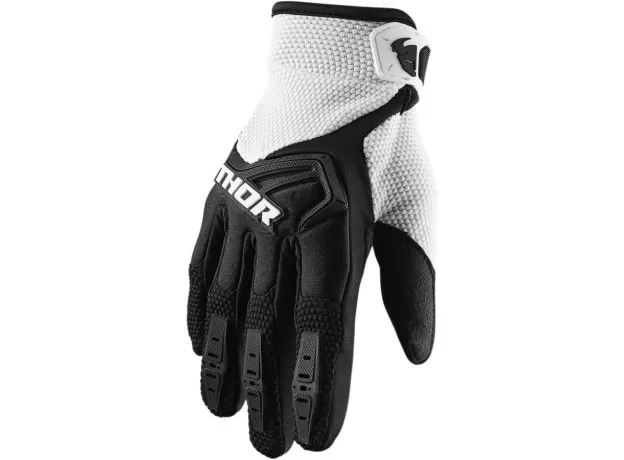 THOR Мотоперчатки SPECTRUM, Размер: M, Цвет: BLACK/WHITE от магазина rszone THOR Мотоперчатки SPECTRUM, Размер: M, Цвет: BLACK/WHITE