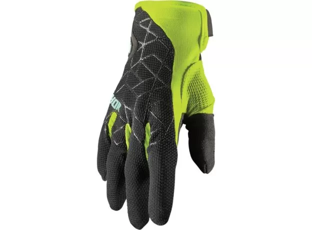 THOR Мотоперчатки DRAFT, Размер: L, Цвет: BLACK/ACID