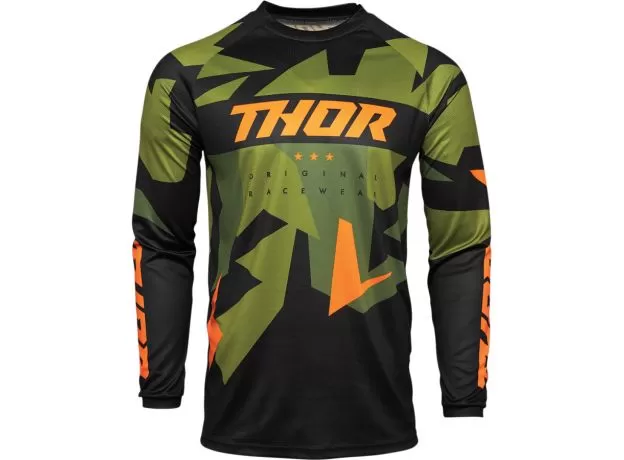 THOR Джерси SECTOR, Размер: XXL, Цвет: GREEN/ORANGE