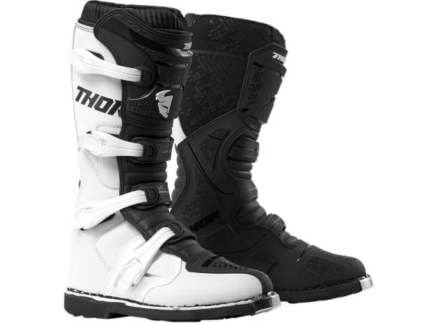 THOR Мотоботы BLITZ XP, Размер: 12, Цвет: White/Black