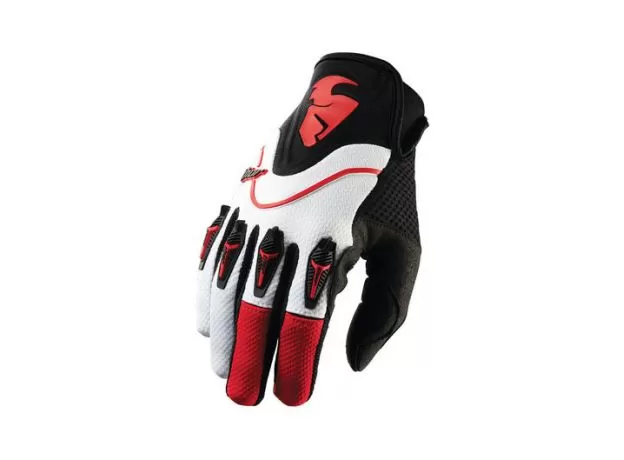 THOR Мотоперчатки FLOW, Размер: S, Цвет: красные