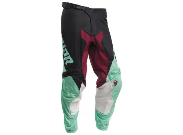 THOR Кроссовые штаны PULSE AIR, Размер: 32, Цвет: Factor черно-мятные