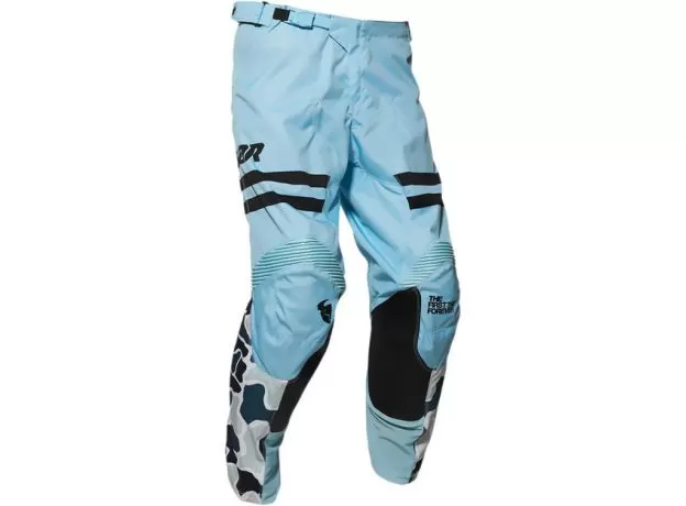 THOR Кроссовые штаны PULSE, Размер: 30, Цвет: Fire небесно - голубые