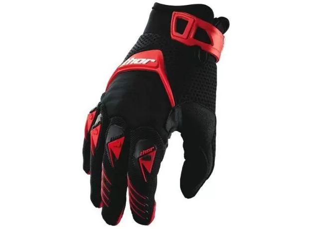 THOR Мотоперчатки DEFLECTOR, Размер: XS, Цвет: красные