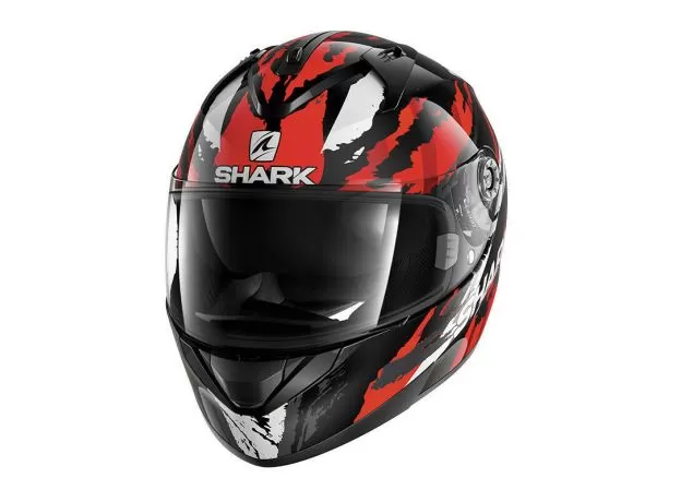 SHARK Шлем RIDILL, Размер: XS, Цвет: OXYD - ЧЕРНО-КРАСНЫЙ